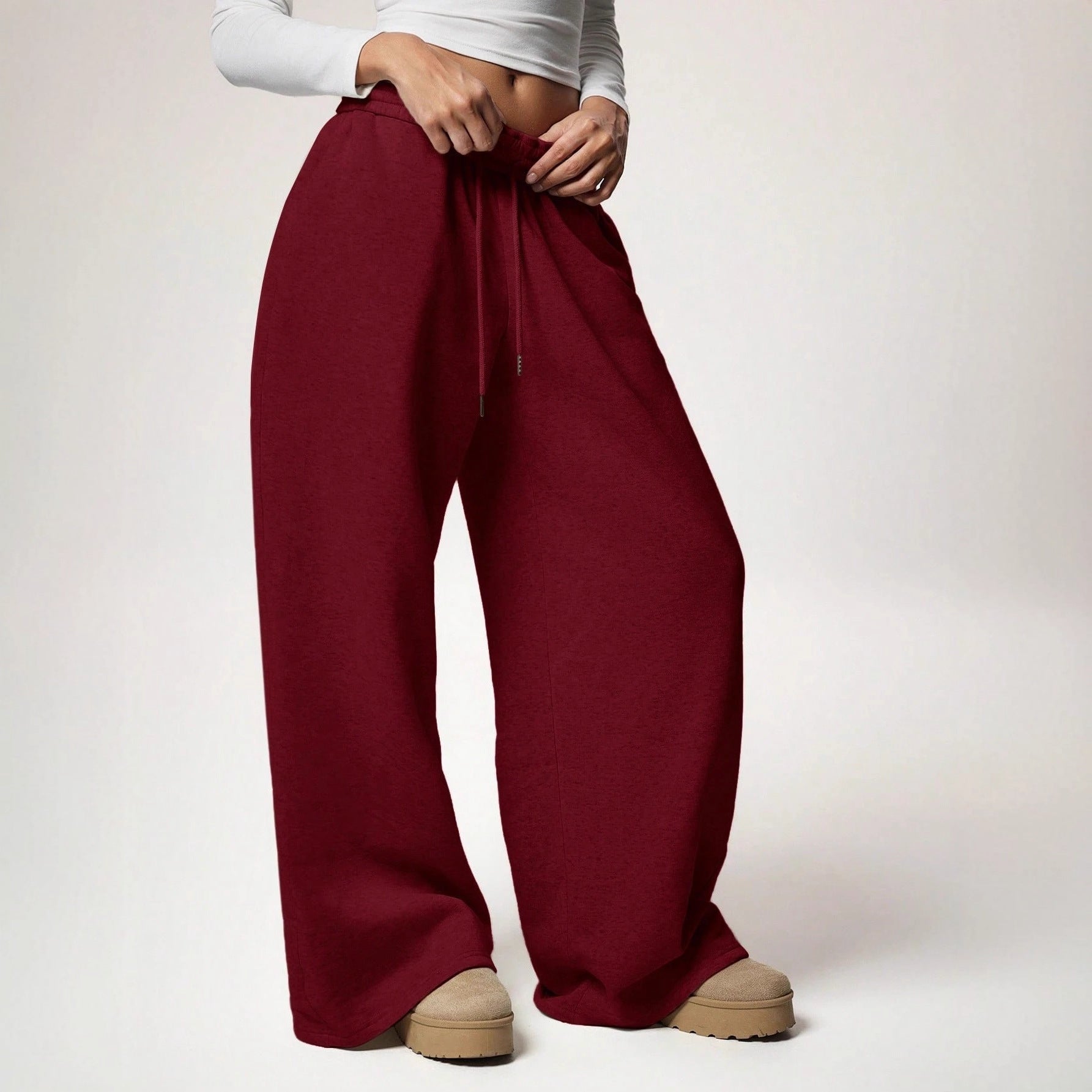 Loose Wide-Leg Pants