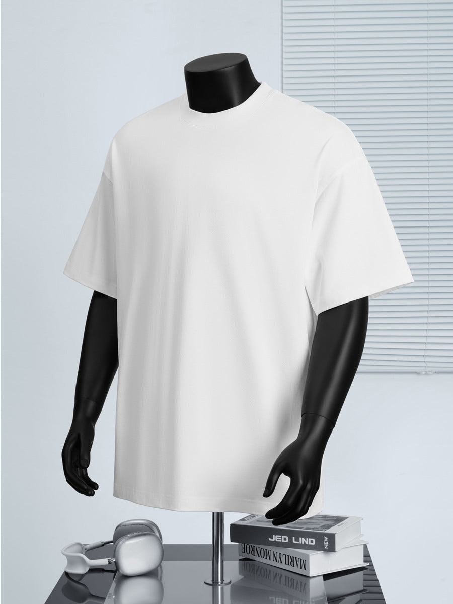 Cotton Round Neck Short-Sleeved T-Shirt