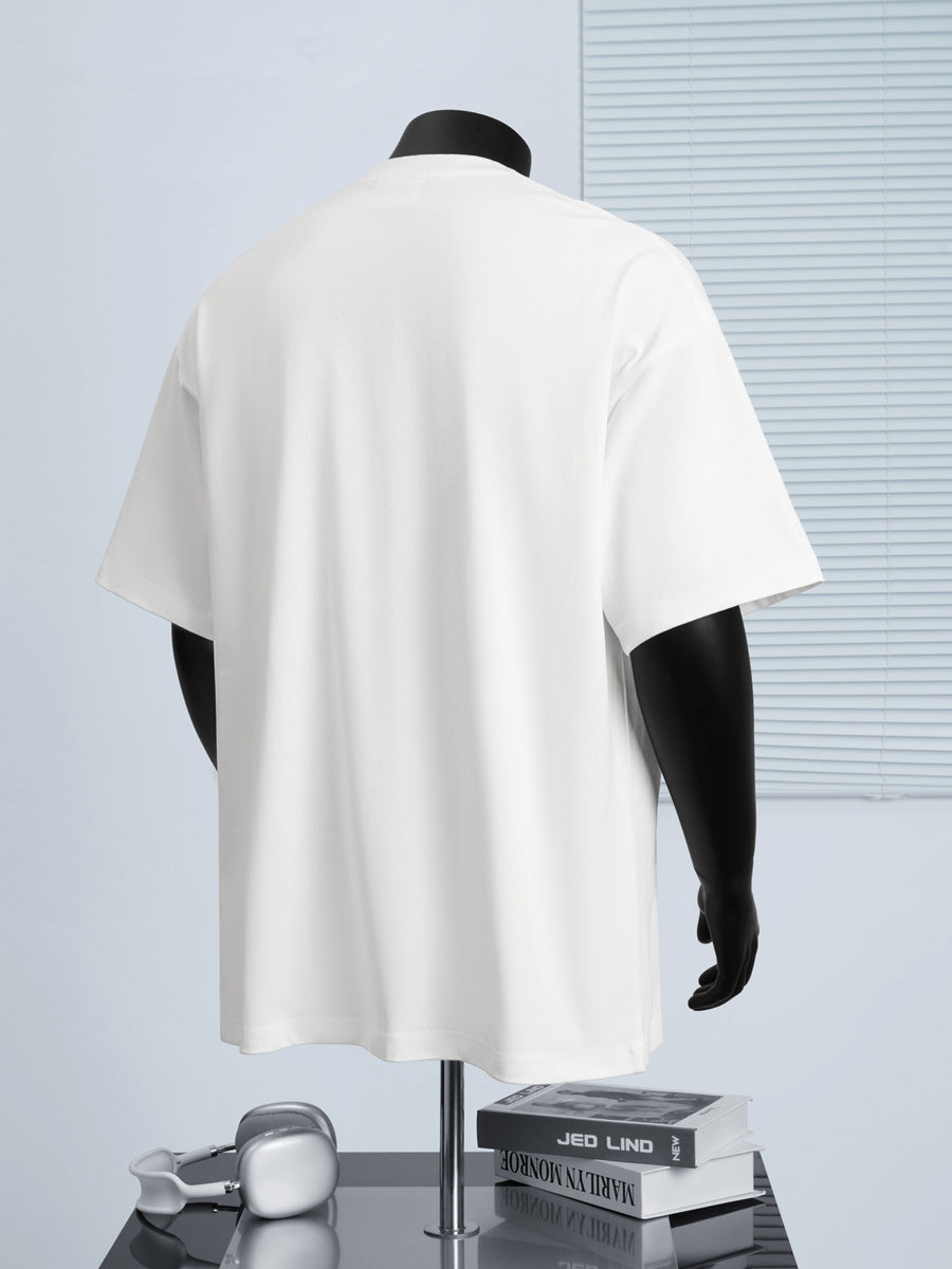 Cotton Round Neck Short-Sleeved T-Shirt