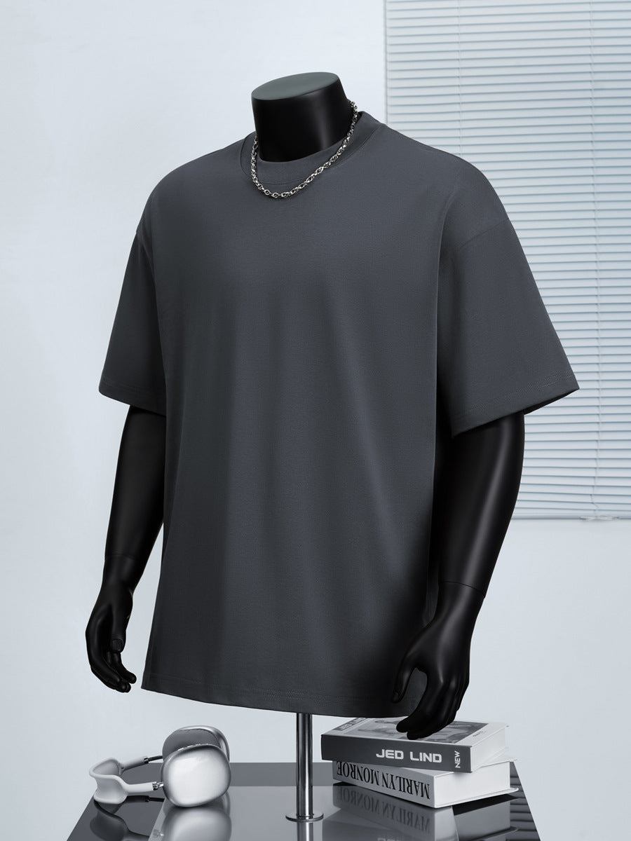 Cotton Round Neck Short-Sleeved T-Shirt