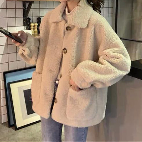 Imitation Lamb Wool Sweater