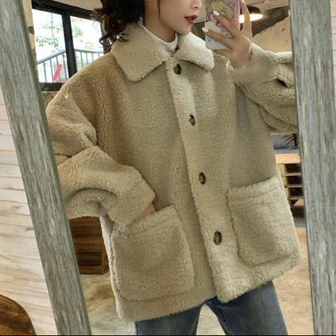 Imitation Lamb Wool Sweater