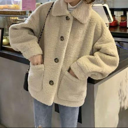 Imitation Lamb Wool Sweater