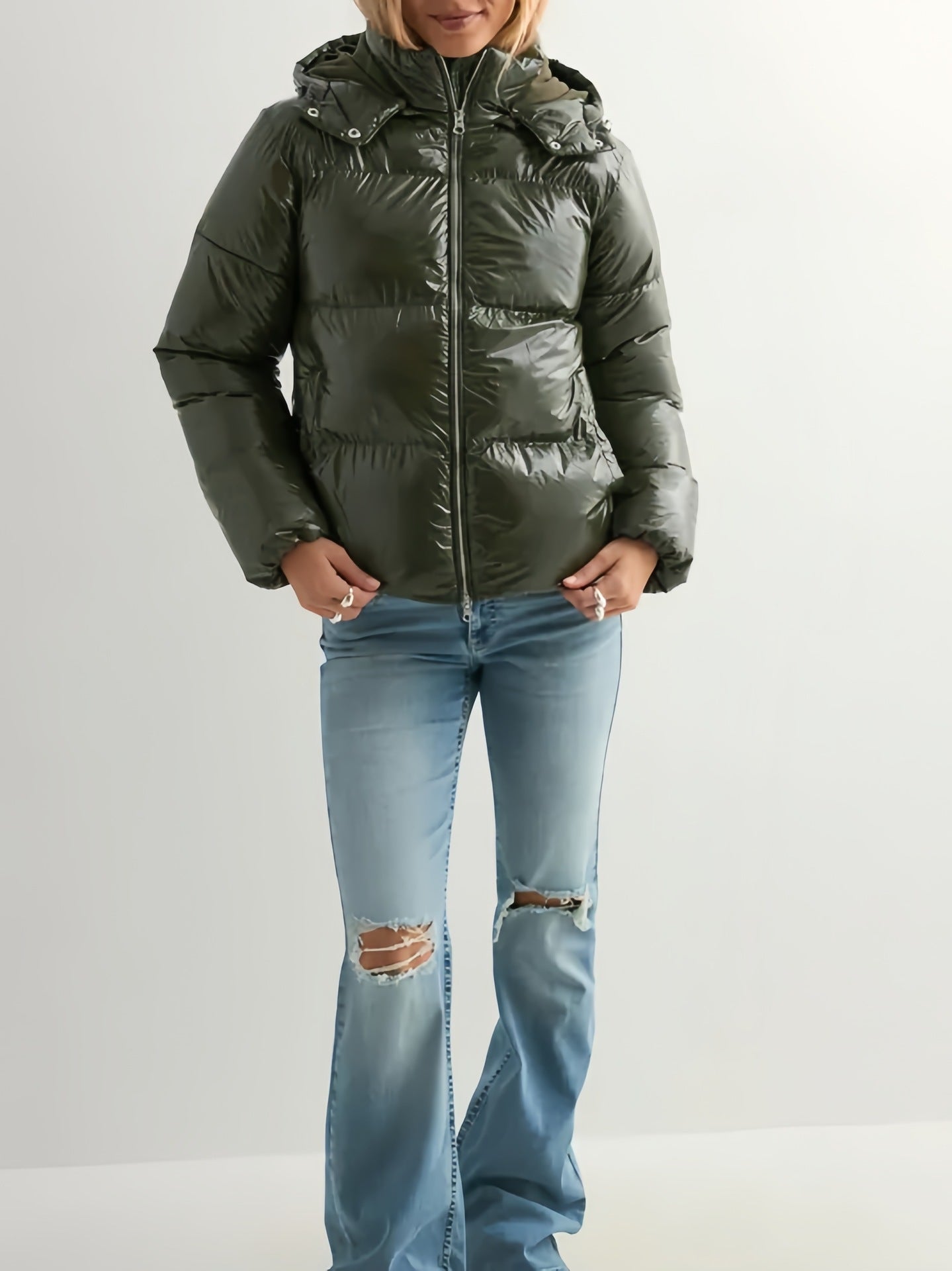 High-End Hooded Cotton Jacket