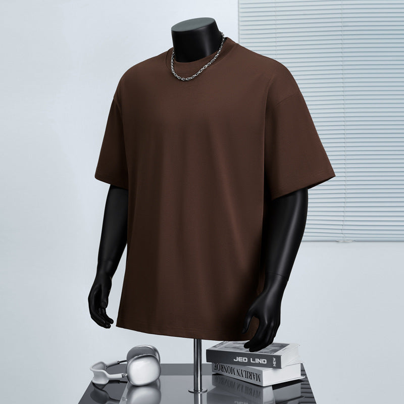 Cotton Round Neck Short-Sleeved T-Shirt