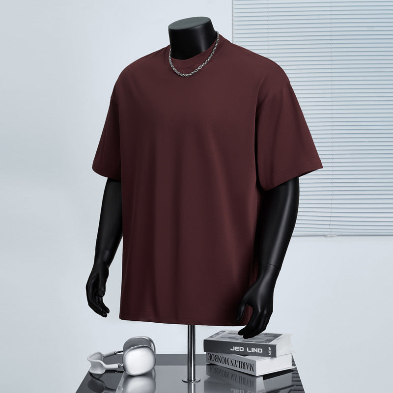 Cotton Round Neck Short-Sleeved T-Shirt