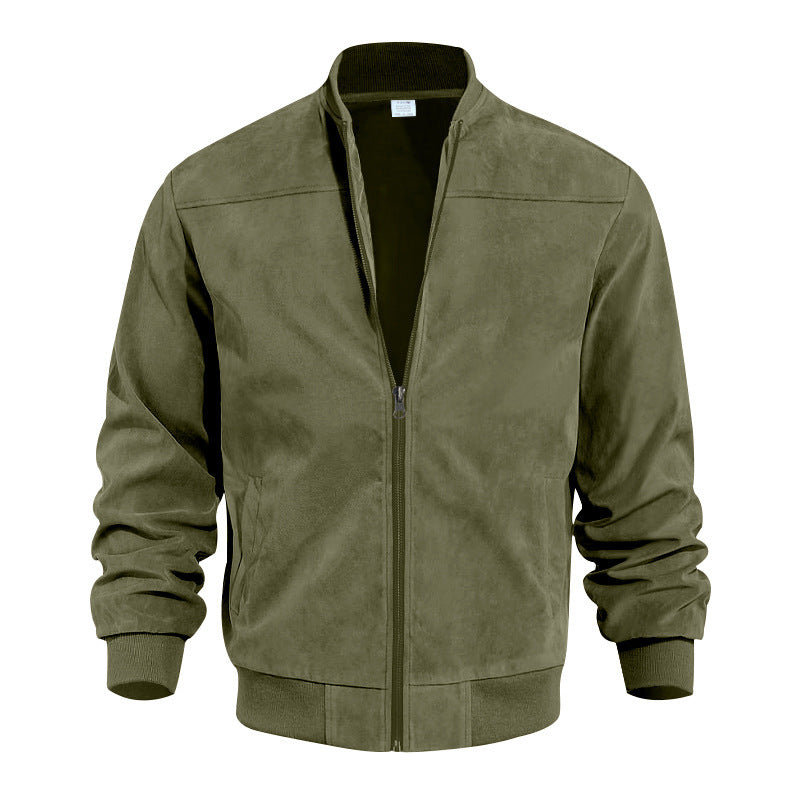 Men's Suede Zipper Jacket