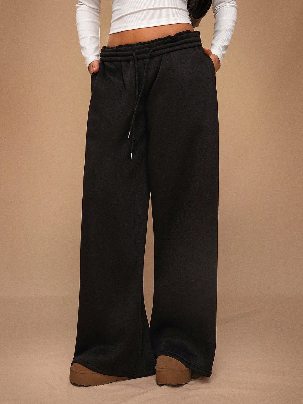 Loose Wide-Leg Pants