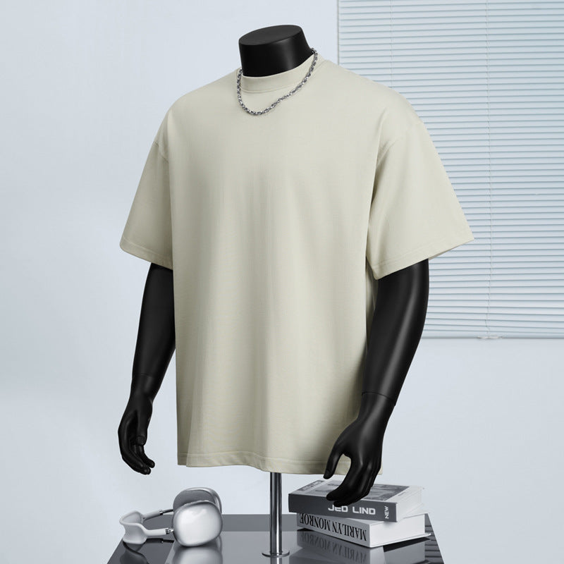 Cotton Round Neck Short-Sleeved T-Shirt