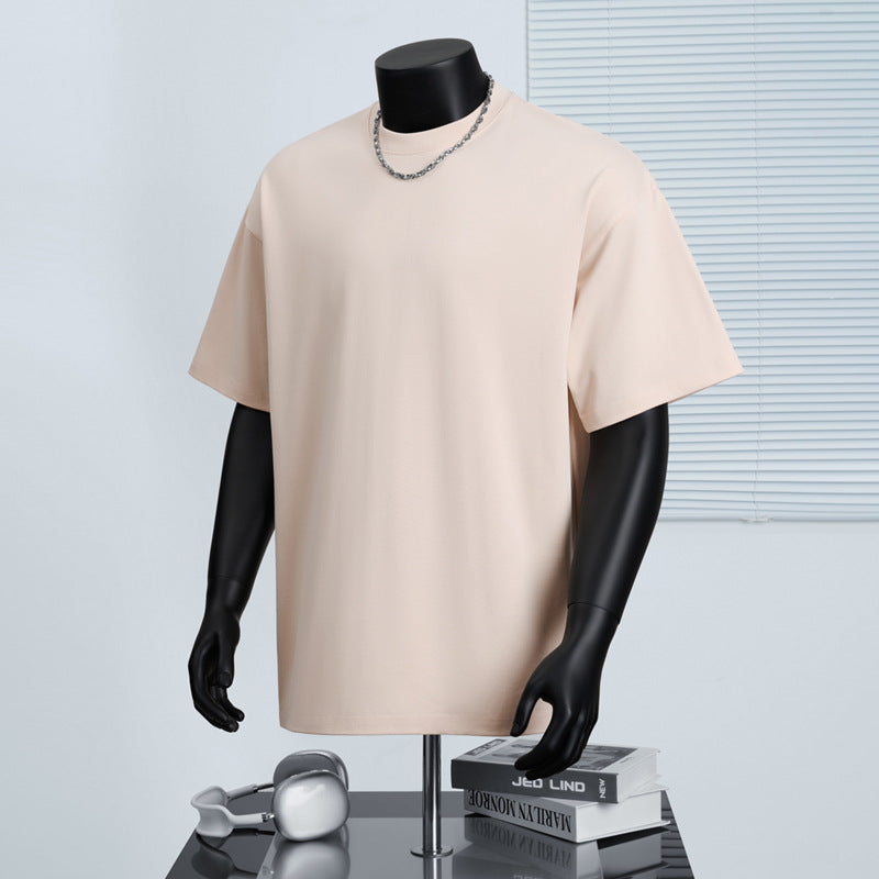 Cotton Round Neck Short-Sleeved T-Shirt