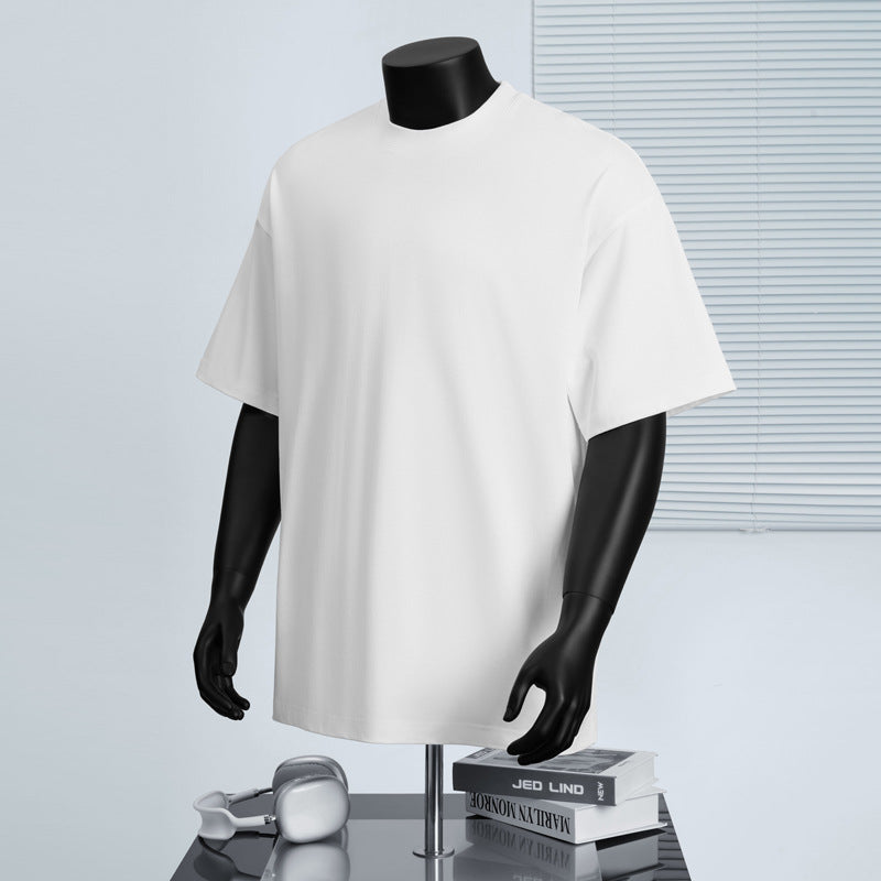 Cotton Round Neck Short-Sleeved T-Shirt