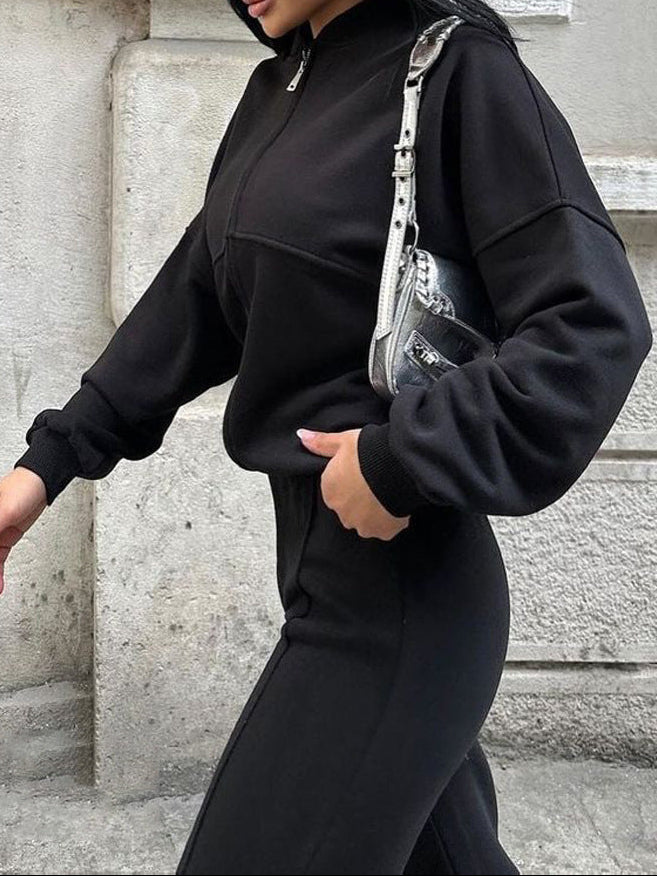 Two-Piece Street Style Long-Sleeved Jackets and pants