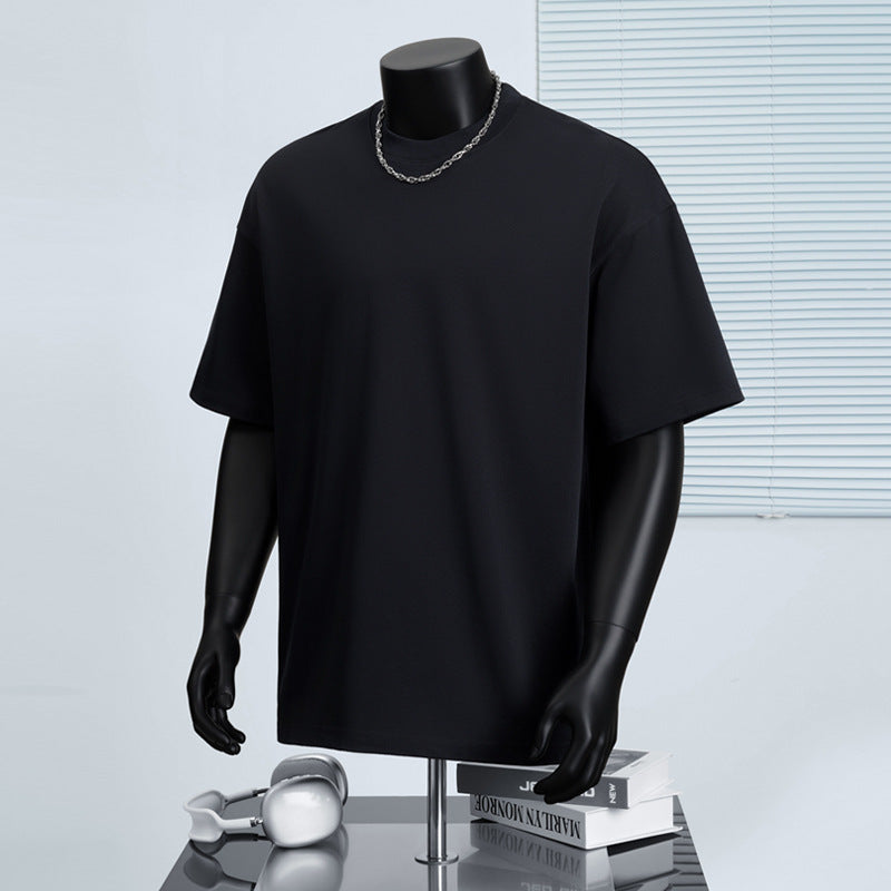 Cotton Round Neck Short-Sleeved T-Shirt