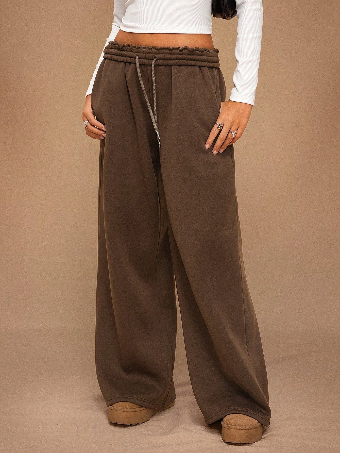 Loose Wide-Leg Pants