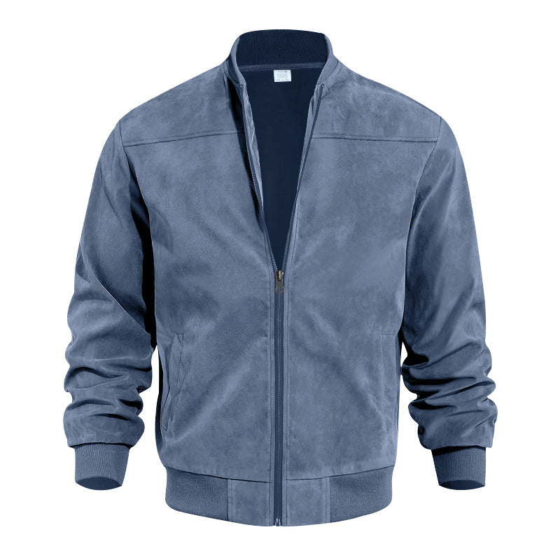 Men's Suede Zipper Jacket