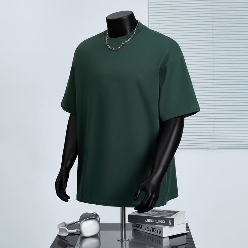 Cotton Round Neck Short-Sleeved T-Shirt